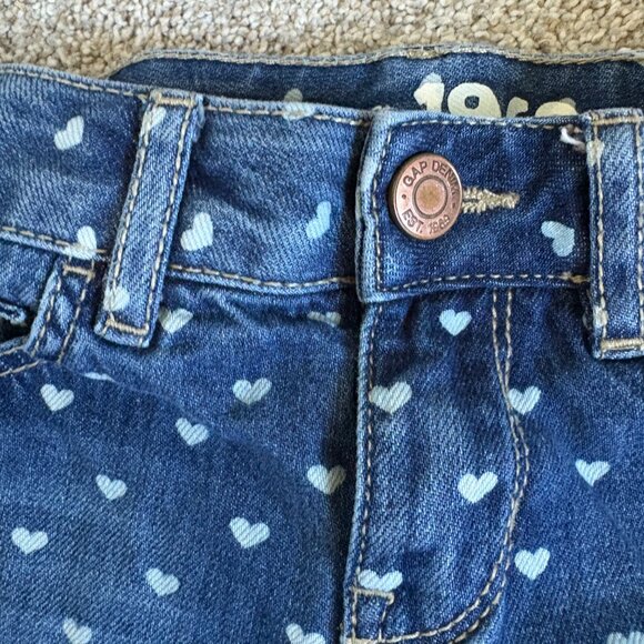 Gap girls polka dot denim shorts size 6 Midi - Picture 4 of 9